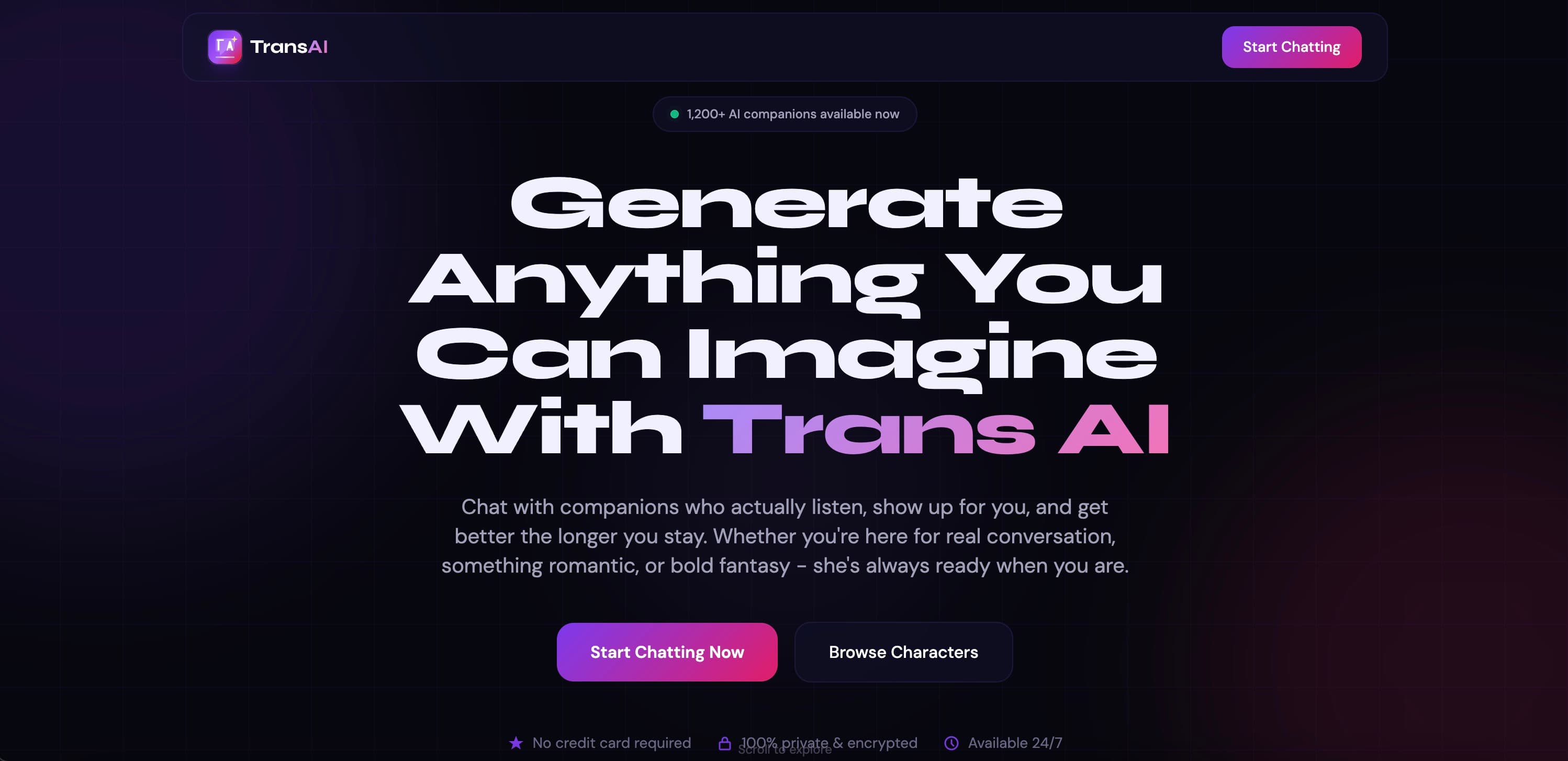 Trans AI Chat Vorschau